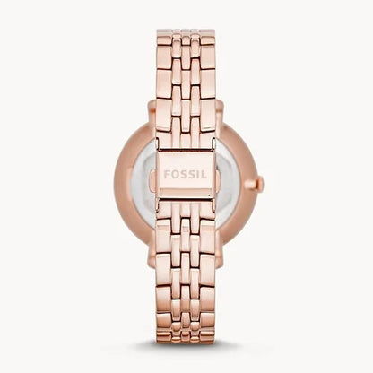 Fossil Jacqueline Rose-Tone Ladies Stainless Steel Watch