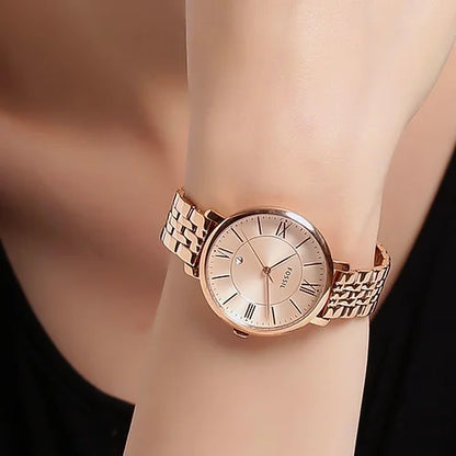 Fossil Jacqueline Rose-Tone Ladies Stainless Steel Watch